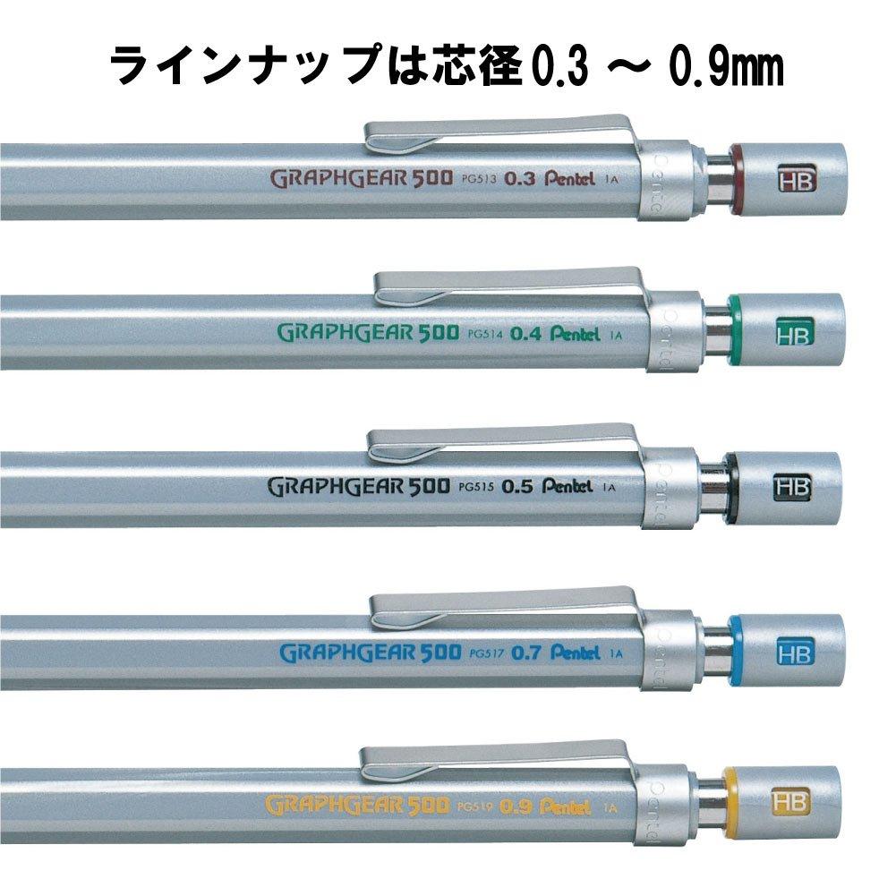 PENTEL Graph Gear 500 Mechanical Pencil, XPG514, 0.4mm