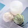 8cm Rose Silicone Candle Mold 3D Flower Soap Plaster Resin Clay Making Handmade DIY Rose Ice Chocolate Cake Baking Tool