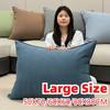 60x60/50x70/60x90CM Mehrere Größen Kissenbezug für Wurfkissen Wohnzimmer Sofa Uni Kissenbezug Dekor Heim Dekorative Kissenhülle