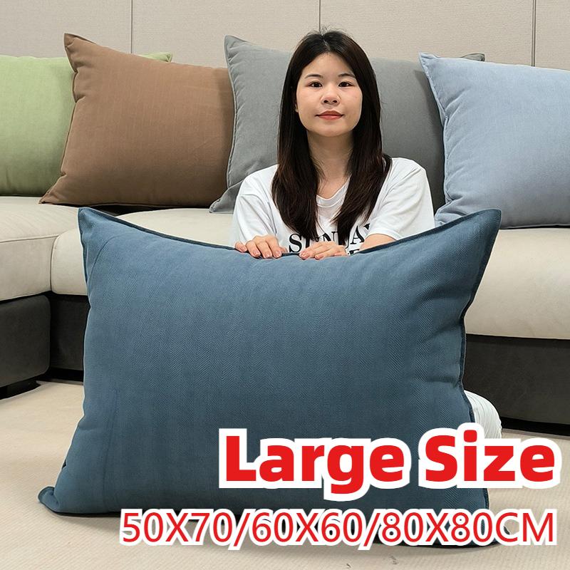 60x60/50x70/60x90CM Mehrere Größen Kissenbezug für Wurfkissen Wohnzimmer Sofa Uni Kissenbezug Dekor Heim Dekorative Kissenhülle