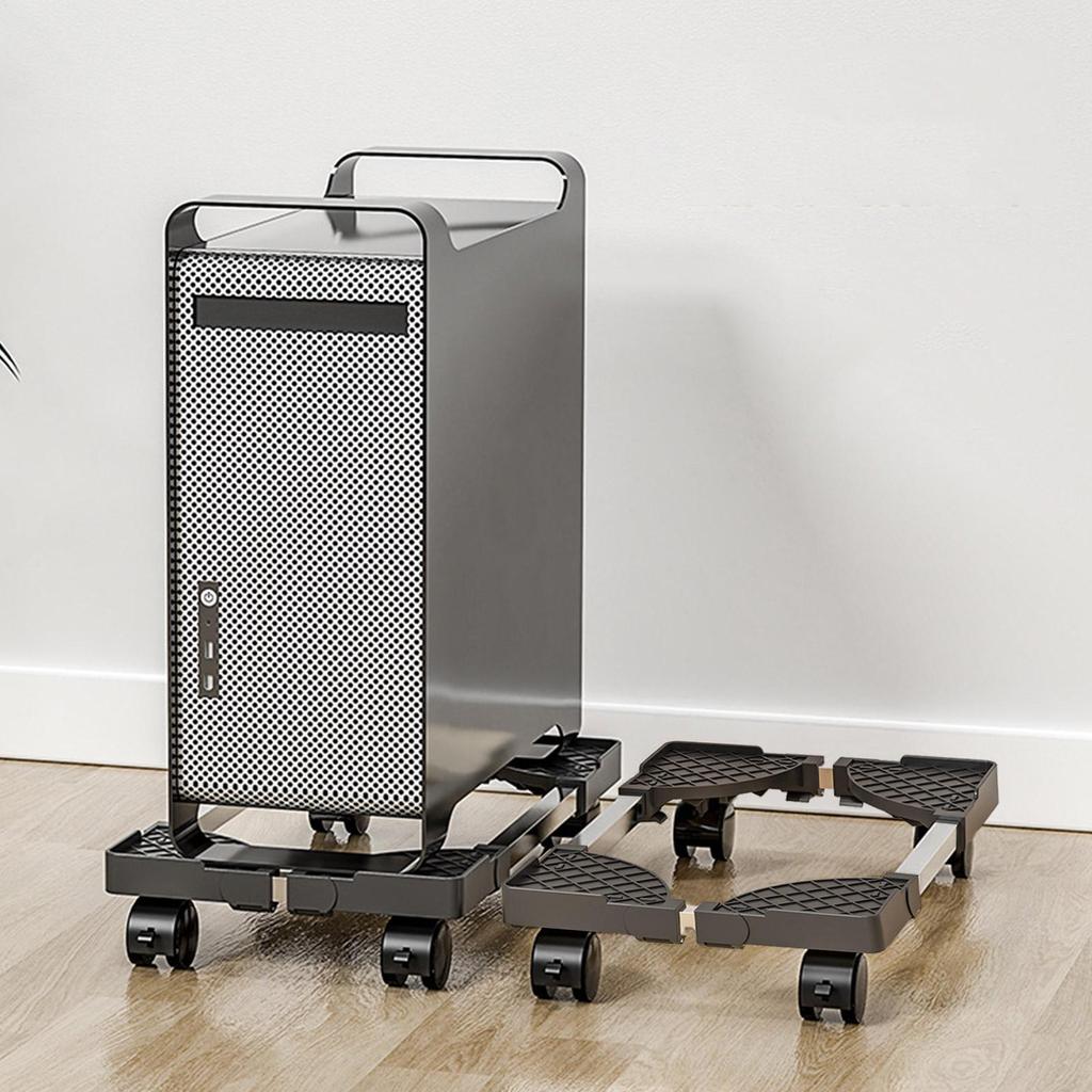 CPU-Ständer Tower-Ständer Computer-Hosting-Halterung Unter dem Schreibtisch mit Rollen-Rädern PC-Hauptrechner Teleskopständer für PC-Computer