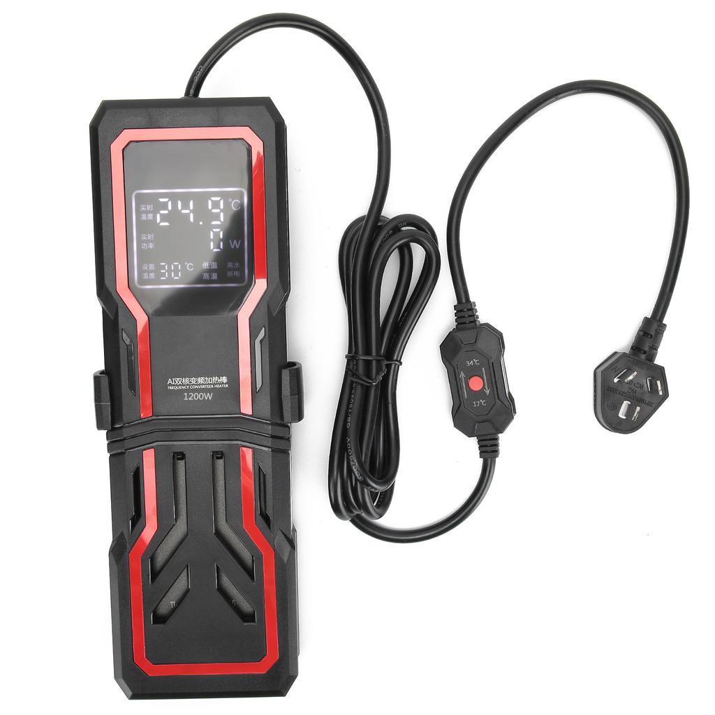 1200W Aquarium Heater with Digital Display Mini PTC Fish Tank Heating Rod