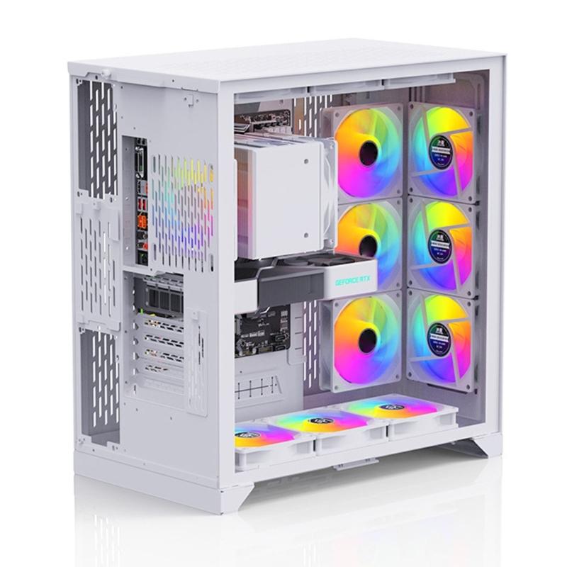 1200RPM Computer Case Quiet Fan 120mm Cooling Fan CPU Cooling Fan Light Quiet PC Fan Hydraulic Bearing Radiator