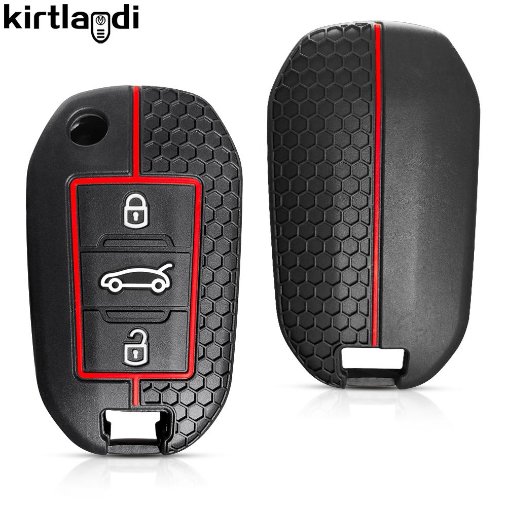 Silicone Car Key Case Fob For Opel Corsa D F A E Grandland X Crossland Combo Cap For Citroen C4 Cactus C5 Aircross Berlingo fob
