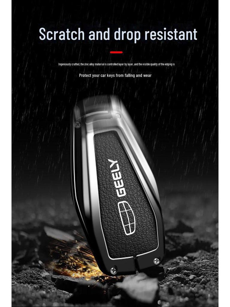 Compatible Key Cover for Geely: Xingrui, Emgrand GS, Boyue L, Xingyue L, Binyue Pro, Binrui, Icon, Vision X