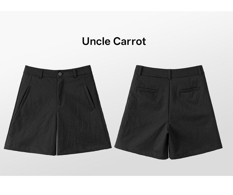 Women's 2026 Summer High-Waisted Loose Wide-Leg Capri Shorts - Casual Straight Five-Point Style