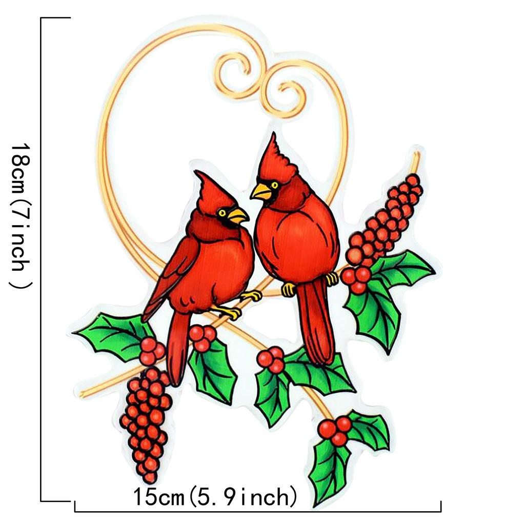 Multicolor Bird The Branch, High-end Stained Window Decoration, Bird Series