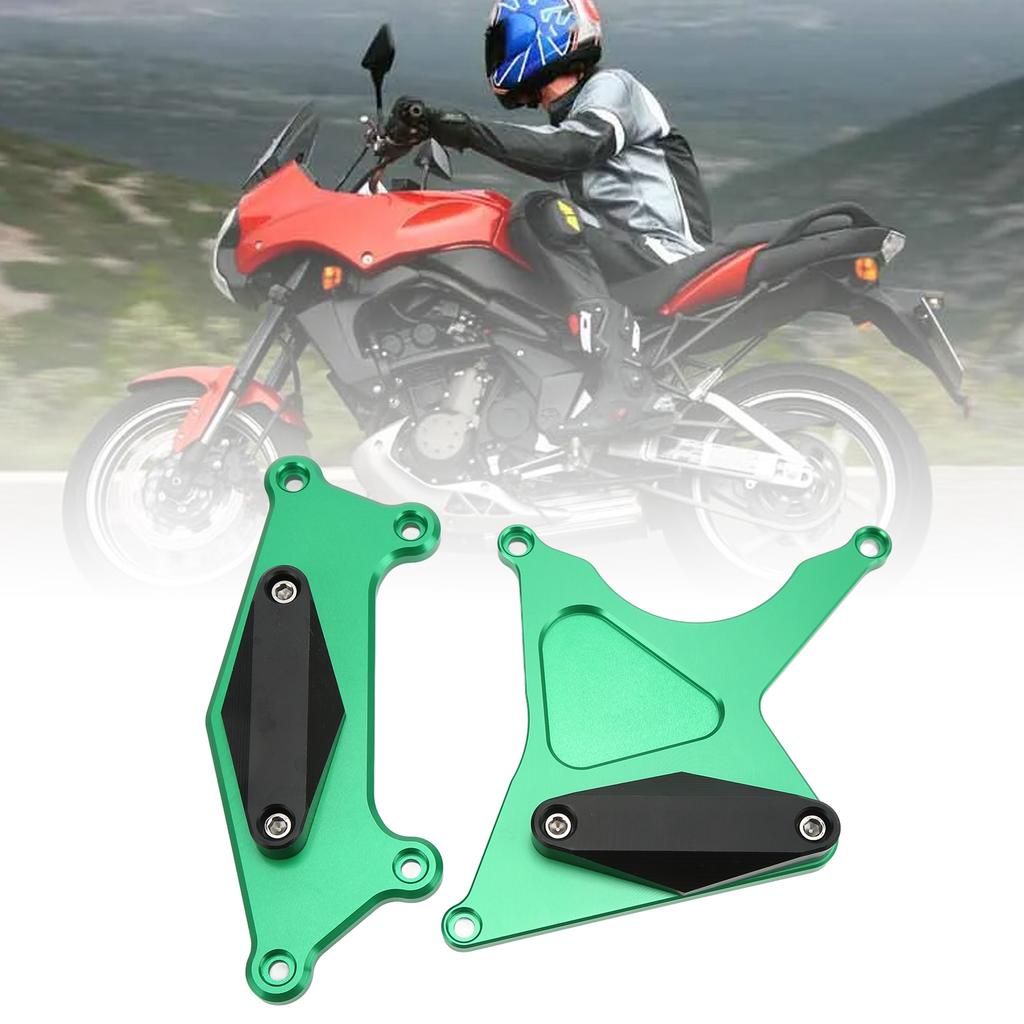 2pcs Motorcycle CNC Aluminium Alloy Gr Box Cover Engine Crash Guard Replacement for Kle650 20062020