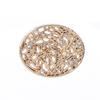 5pcs Geometric Metal Hollow Diamond Buttons High-End Fashion Coat Trench Coat Sweater Gold Buttons Buttons
