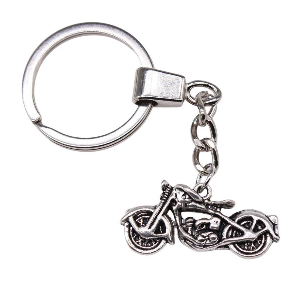 Ornate Gear Keychain Antique Style Punk Pendant Key Holder 30mm Ring