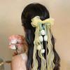 Pendant Tassel Muguet Flower Hairpin Mesh Ribbon Organza Bowknot Barrette  Bridesmaids