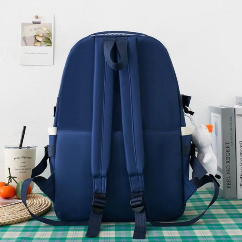 5 Stück Rucksack Junior High School Vielseitiger Rucksack Grundschule Junior High School Schüler Rucksäcke mit großer Kapazität Campus Freizeit Leichtes Taschenset