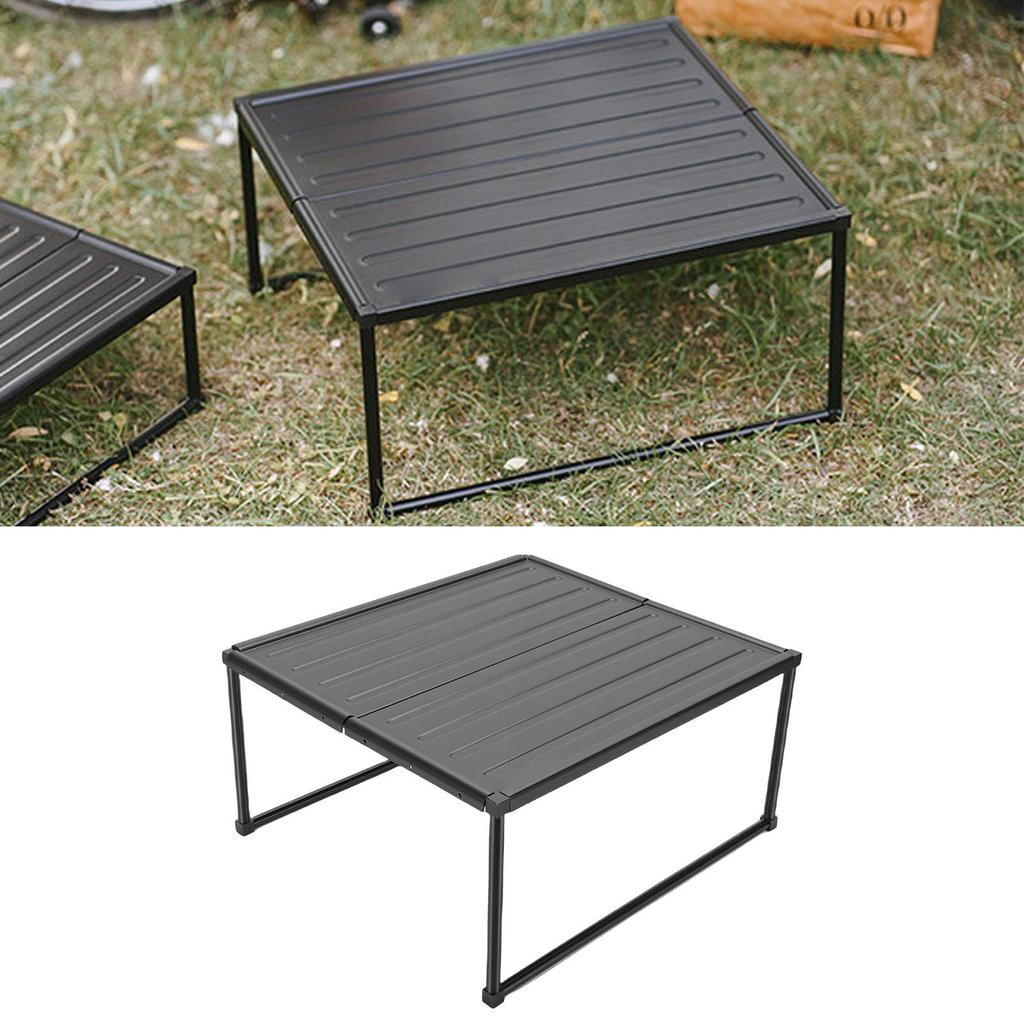 Camping Folding Table Outdoor Hiking Detachable Foldable Small Beach Table Multi Functional for BBQ Patio Travel L