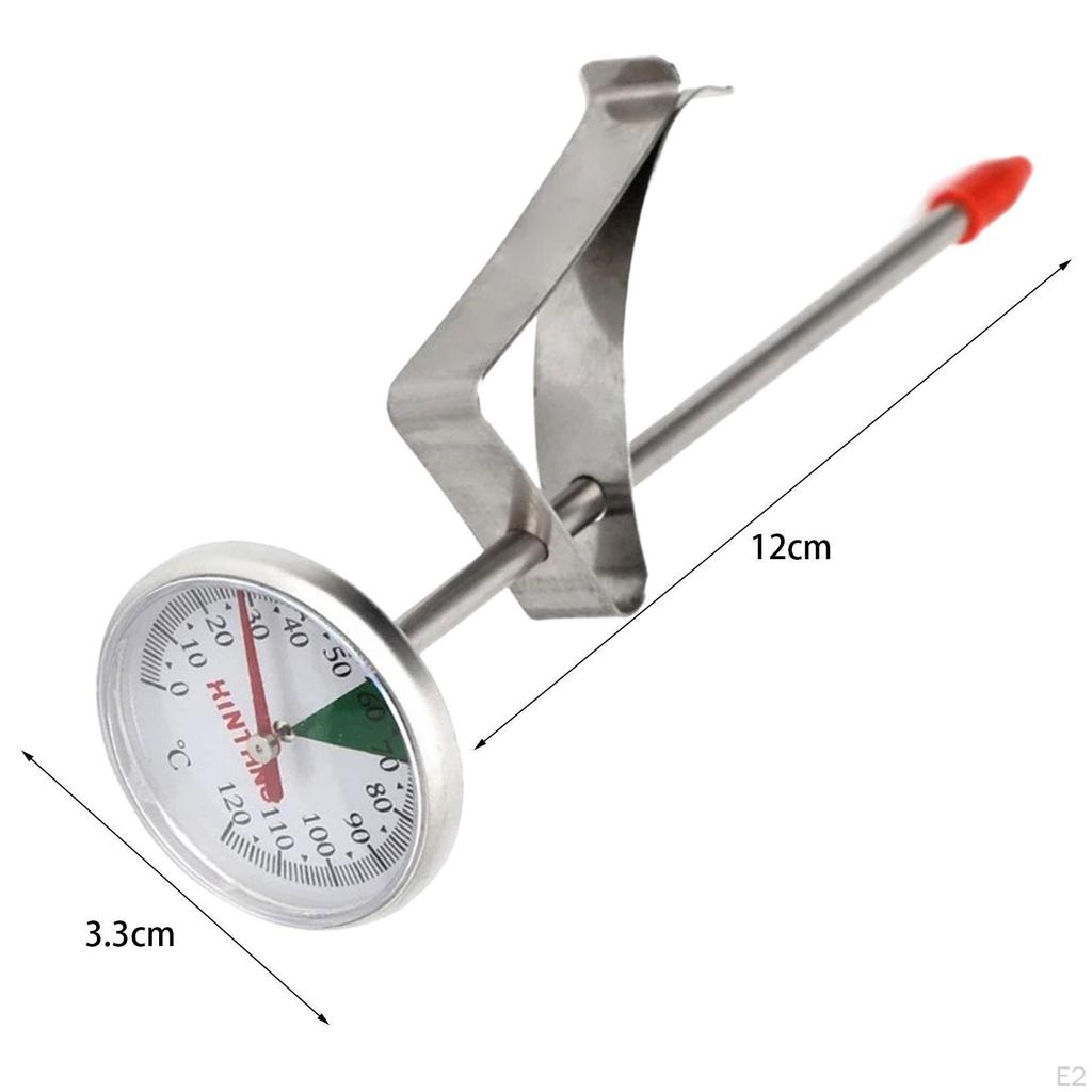 Food Thermometer Pot Portable Stainless Steel Coffee Probe Milk