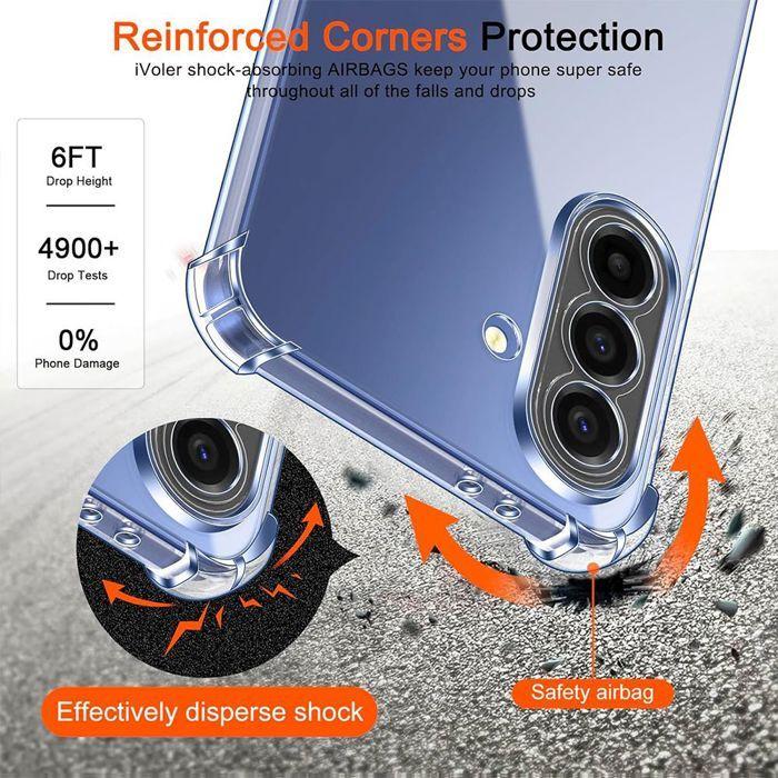 Coque pour Samsung Galaxy A37 5G, Protection Renforcée Souple avec Bandoulière Réglable Turquoise