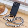 Étui avec cordon pour iPhone 17, 16, 15 Pro Max, 14, 12, 11, 13 Plus, X, XS Max, bandoulière, protection d'objectif souple, finition mate