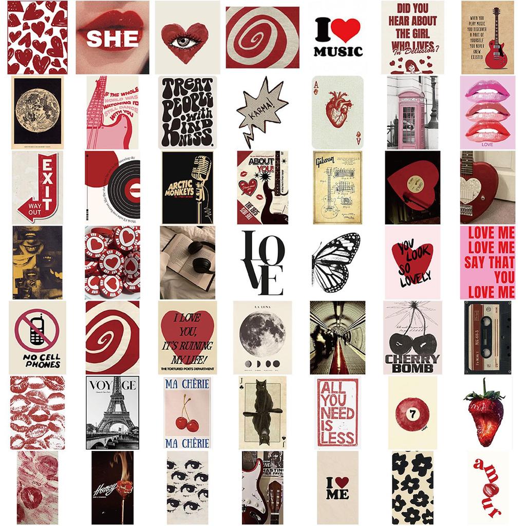 50 Y2K Graffiti Girl Stickers: Waterproof DIY Decoration for Guitar, Notebook, Suitcase