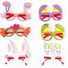 Easter Cartoon Glasses with Colorful Egg, Rabbit, Chick Designs for Adults and Kids - Perfect for Festival Parties