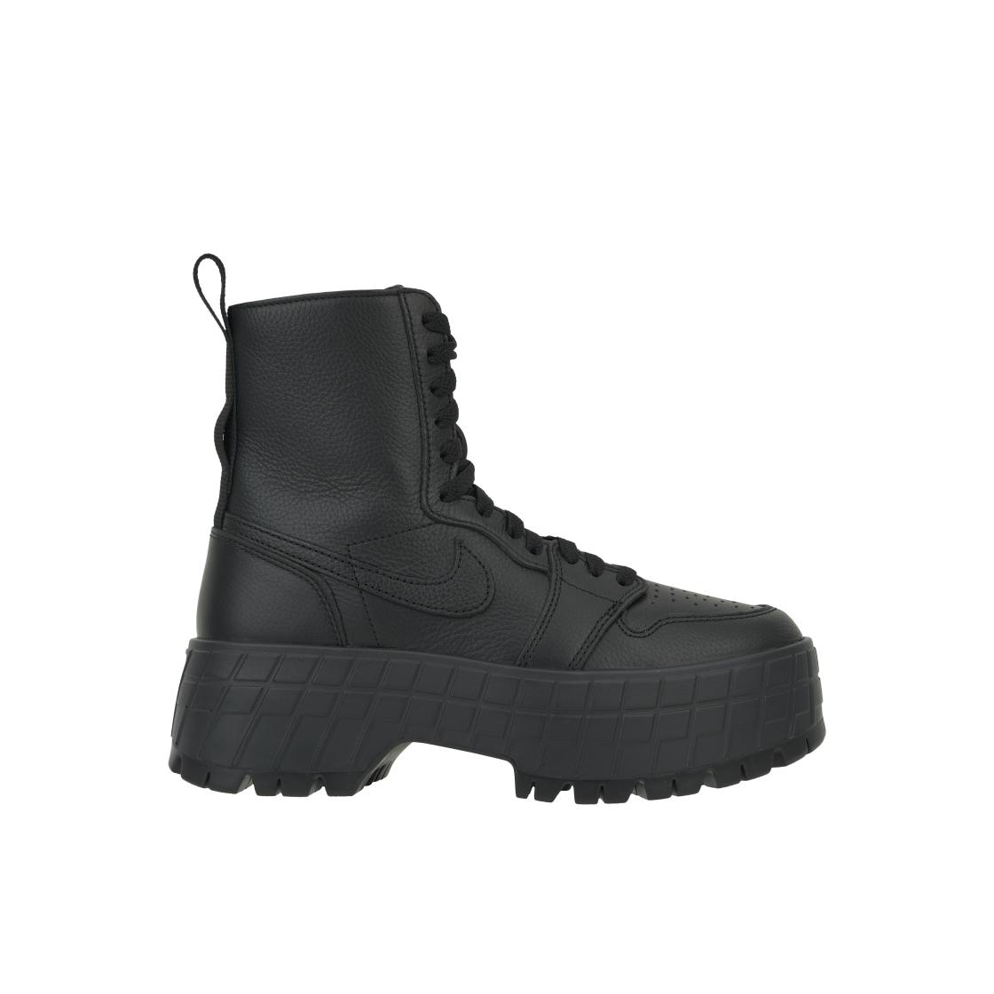 Air Jordan 1 High Brooklyn Triple Black Женские кроссовки Flat-Pewter FJ5737-001 43