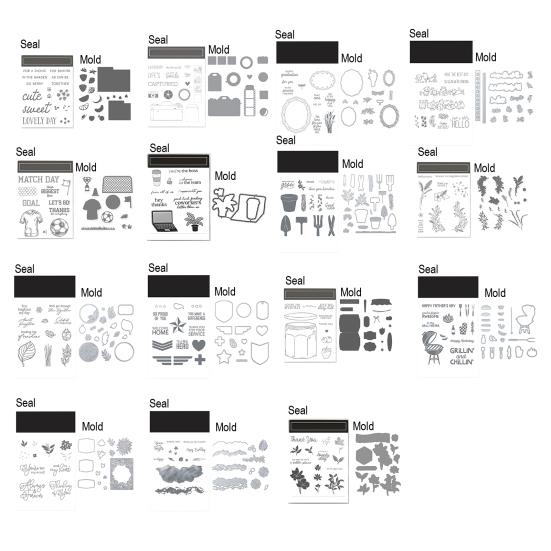 Stamps And Dies for Card Making And Scrapbooking Embossing Dies And Clear Stamps for Photo Albums Gift Boxes Greeting Cards DIY Scrapbooking Kit