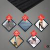 Polentex Premium Black Combi Junior Doormat 12 Rubber-Grips 90X60 Frame