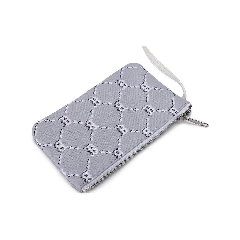 New MLB Monogram Collection Polyester Combo Bag, Tote Bag, Shopping Bag, Shoulder Bag, Handbag Regular Unisex Gray White 3AORM012N-43GRS