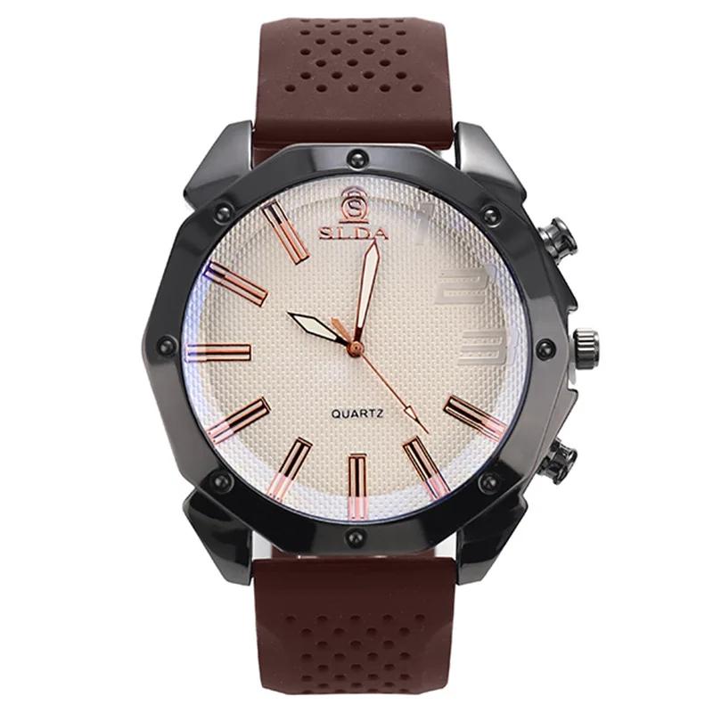Original Classic Man Watch Silicone Tape Quartz Watch Style Simple Men's Genuine Quartz Watch for Gift Any Scene