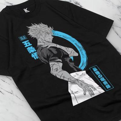 Camiseta Gojo Satoru Jujutsu Kaisen Manga Anime Horror Regalo Divertido Camiseta Hip Hop Streetwear Anime Japonés Ropa para Hombre