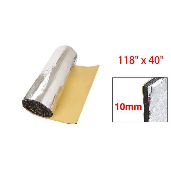 Tapis d'isolant thermique - sourcing map - 300cm x 100cm - fibre aluminium - coton silencieux - acoustique