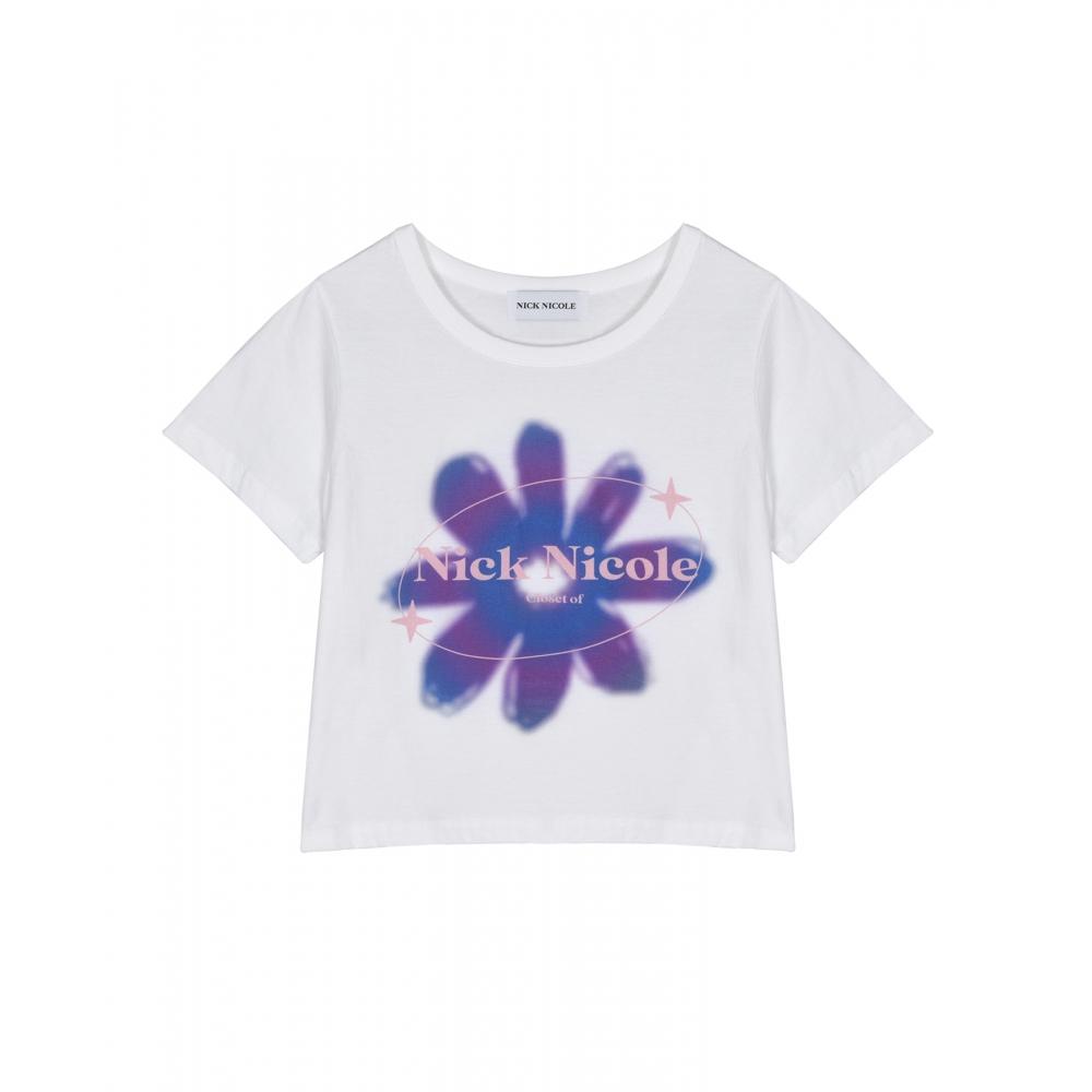 

NICKNICOLE NICOLE GRADATION FLOWER TPURPLE