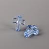 Z51 50PCS Cross Transparent Shape Spacer DIY Texture Jewelry Handmade Bracelet Necklace Decoration Accessories Trend Material