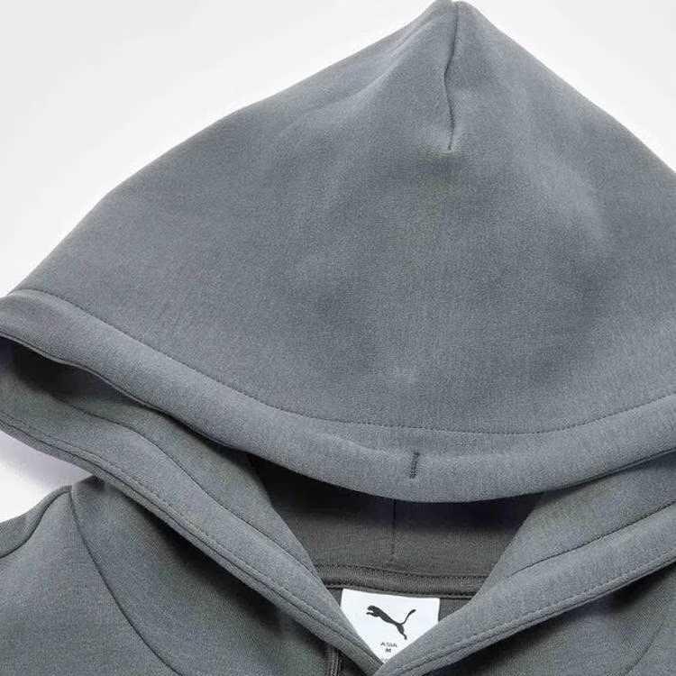 Puma Men's Solid Color Pullover Long Sleeve Fitted Sweatshirt