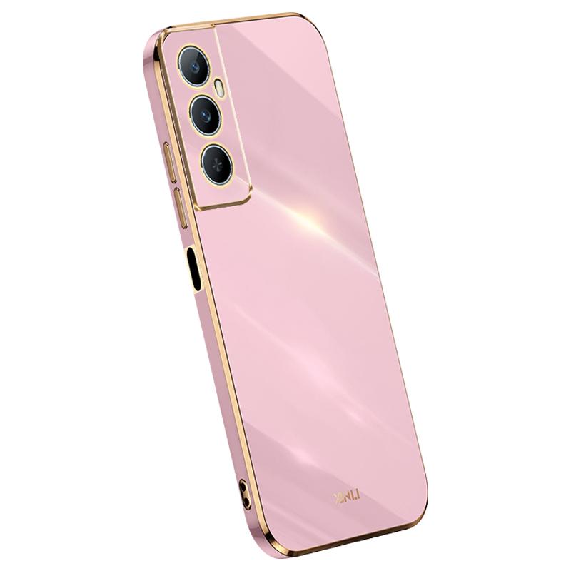 

For Realme C65 4G Case Protective TPU Cell Phone Cover with Electroplating Frame Purple