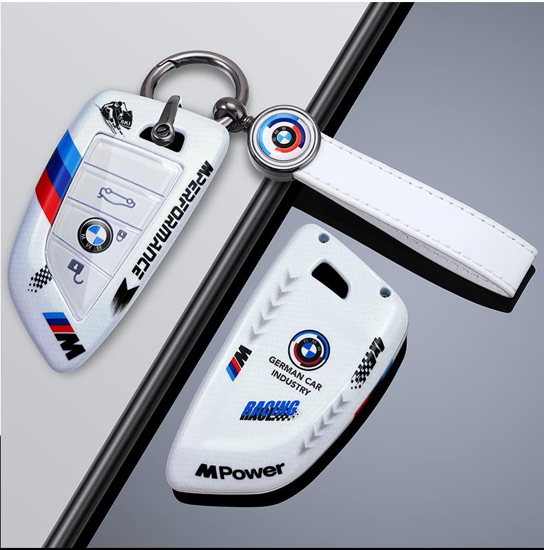 FA8Racing Style ABS Car Remote Key Case Cover Shell For Bmw X1 X3 X5 X6 X7 1 3 5 6 7 Series G20 G30 G11 F15 F16 G01 G02 F48 Keyless