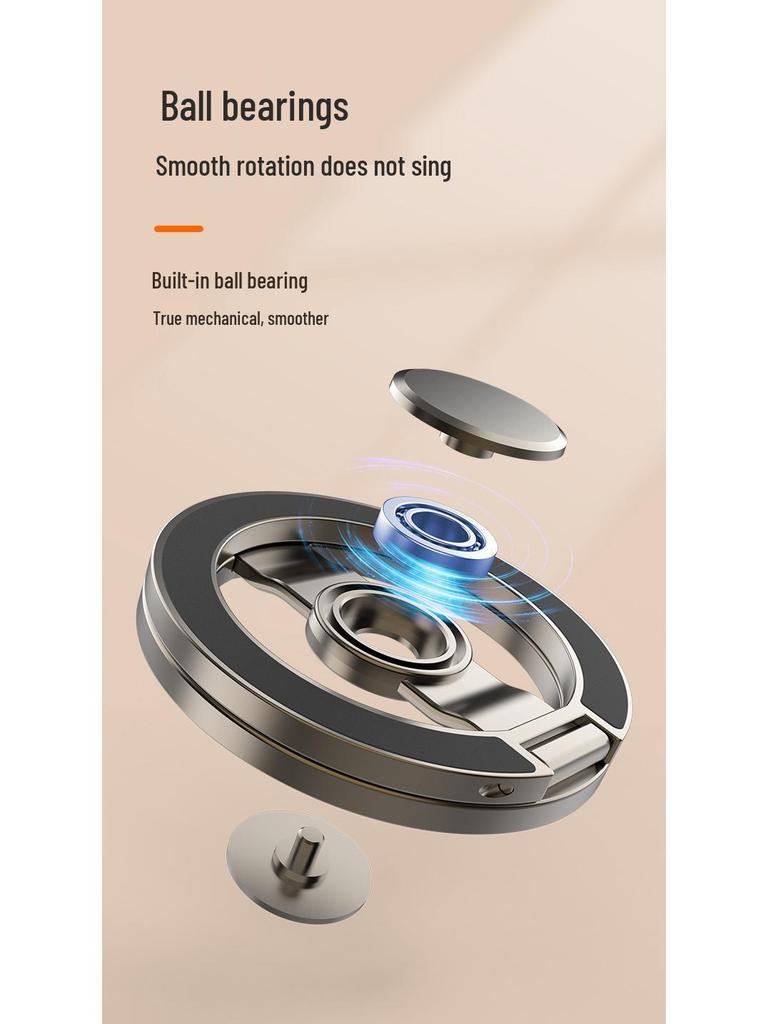 Rotating Magnetic Phone Holder Stand - Double-Sided, Foldable, Desktop Support for Relaxed Use