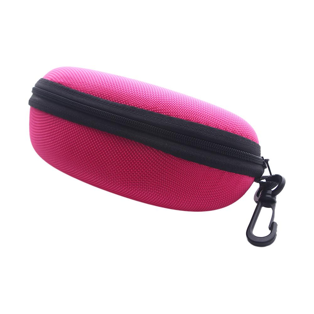 Eyewear Storage Box Zipper Box Eyeglasses Protector Case with Hook Sunglasses Bag Eye Glasses Box Shell Clam Pouch Hard Case