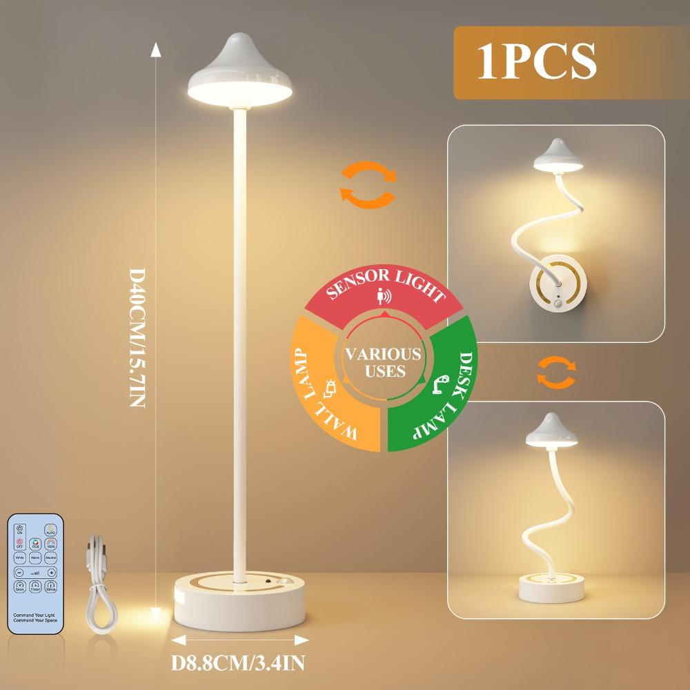 

Wireless Design LED Motion-Sensing Lamp LED Technology Touch Control Bedside Night Light Ambient Lighting Motion Sensing білий