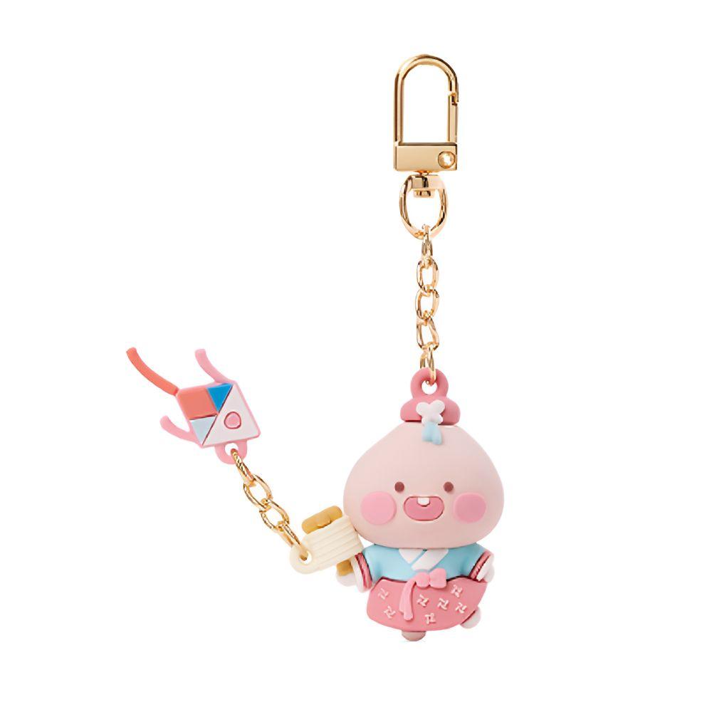 

Korean Traditional Figure Keyring Apeach Doll Keychain Mini Figurine Cute K-Style