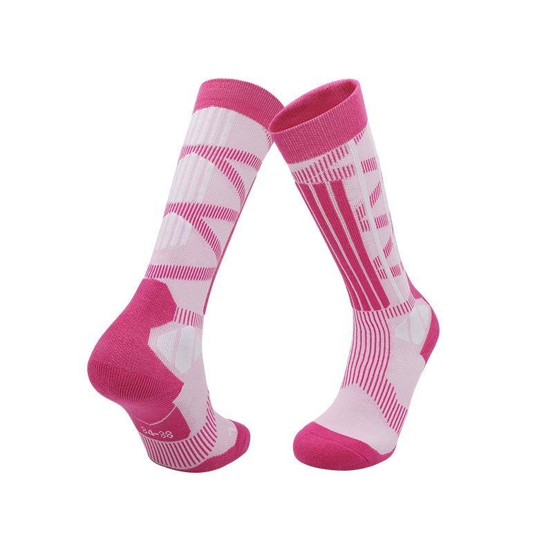 Men s Merino Wool Cross-Country Ski Socks: Autumn/Winter Thickened, Non-Slip Long Socks with Velvet Lining. M (34-38)