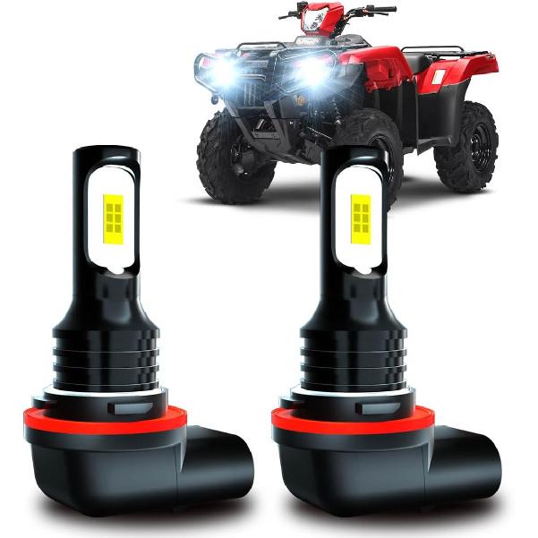 

3 PINS 34901 HR3 A21 LED bulbs, 6000K For Honda Foreman Rubicon 500 Rancher 420,Bright White Polaris 4011029 Lights, 2-Pack