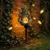 Dragon Egg Solar Light Tree Spirit Garden Light, Resin Fantasy Figurine Holding LED Decorative Egg, Waterproof Outdoor Lawn Lamp for Yard Patio, Fairy