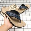 Men's Casual Non-slip Leather Sport Flip-flops for Summer Beach & Outdoor Wear