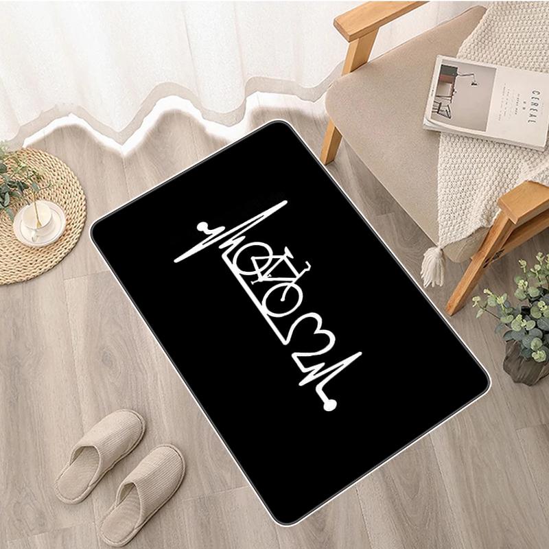 

Противоскользящий моющийся кухонный коврик, коврик «Добро пожаловать домой», дверной коврик для гостиной, прикроватный коврик для ванной комнаты 40x60cm