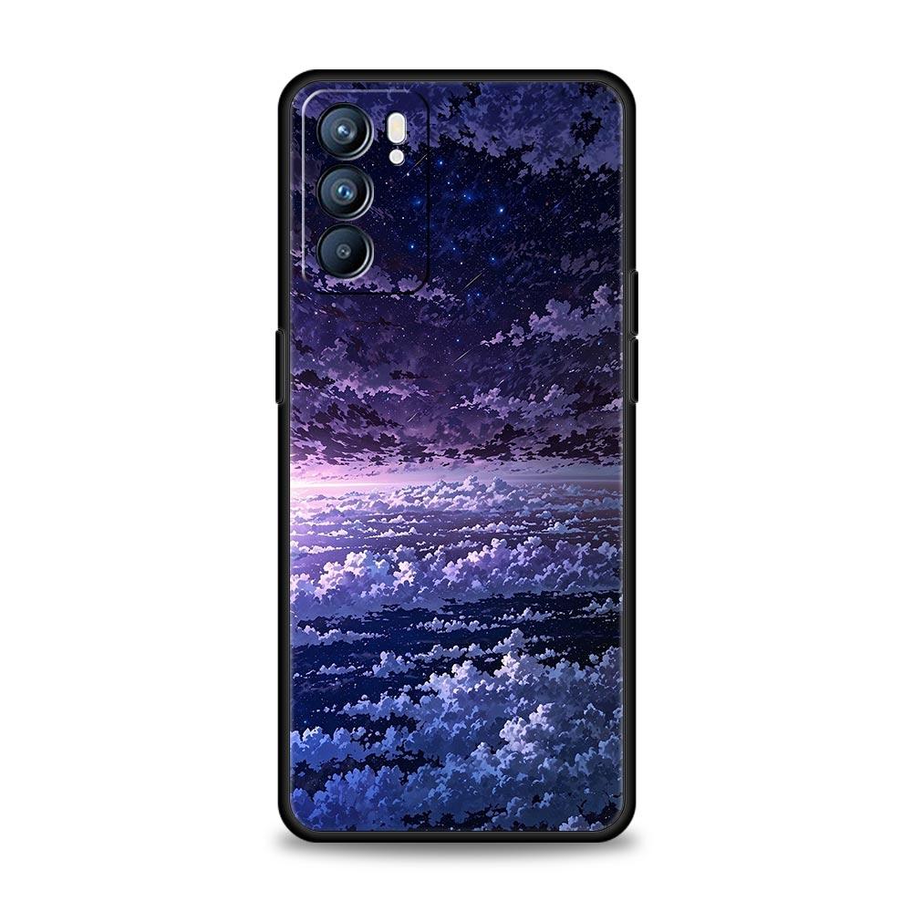 Fashion Art Sunset Glow Phone Case For Oppo Reno13 Reno12 Reno11 F Reno10 Pro A54 5G Find X5 A53 A52 A9 A17 4G A79 A80 A98 Cover