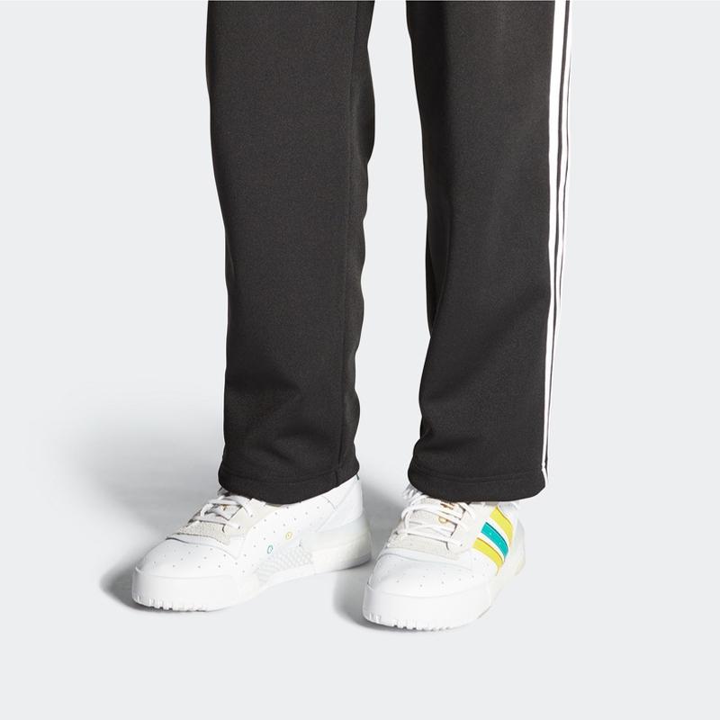 Adidas Originals Rivalry Rm Low Leather Casual Non-Slip Shock Absorption Low-Top Skate Shoes Unisex Sneakers White Green FV4181