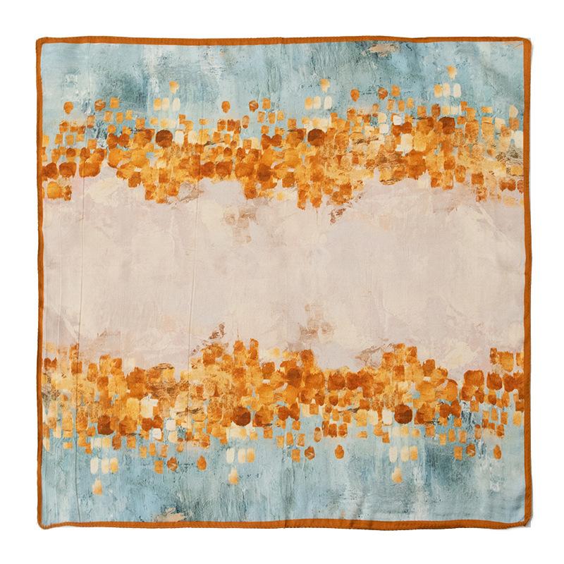 Silk scarf square scarf high-end strap 100% mulberry f student fashion sunscreen shawl dual-purpose