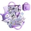 KRGNPLE Stationery Set: Diary, Post-it Notes, Pencil Case, and Suitcase with Character Design, Popular Birthday or Holiday Gift (A)