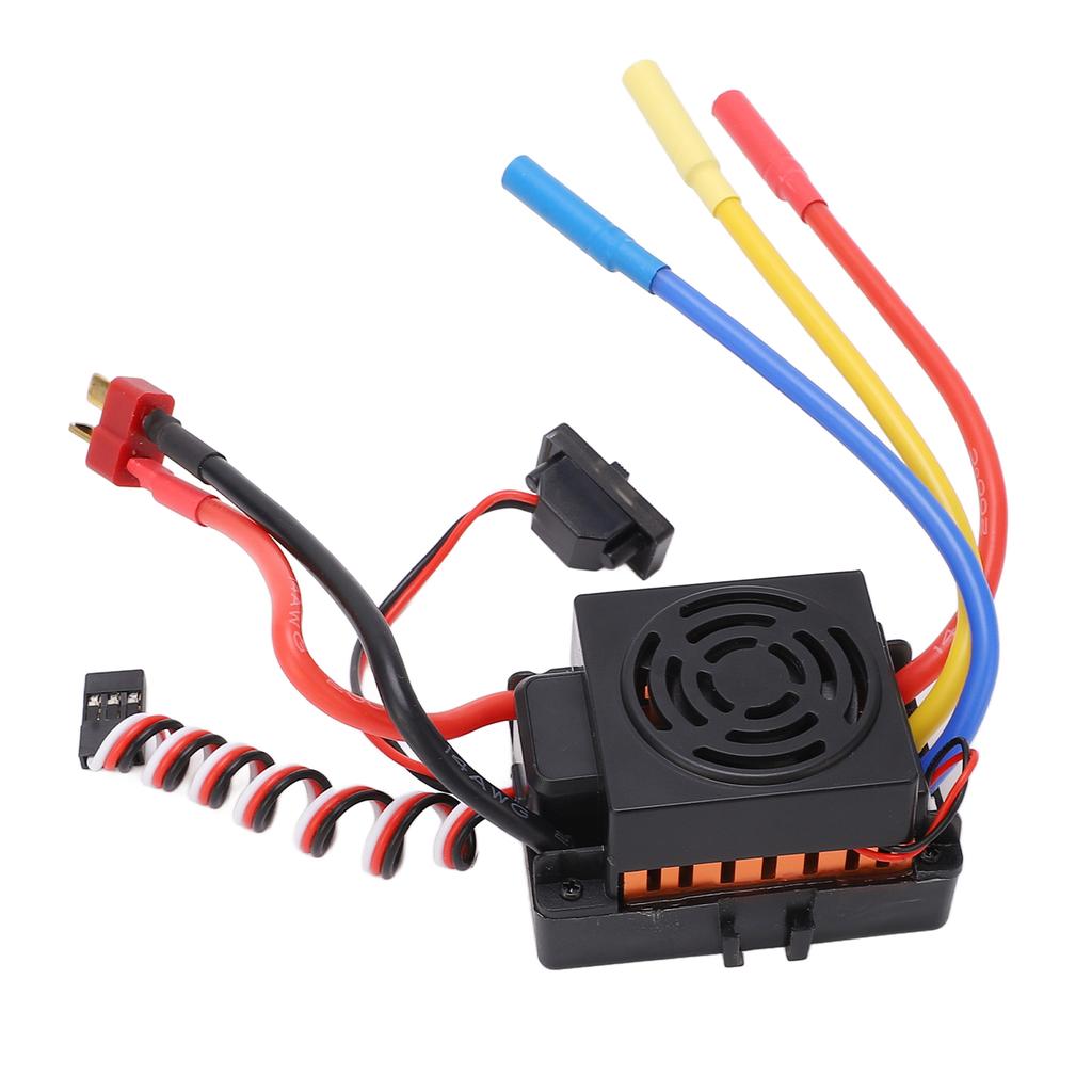 RC Brushless ESC 60A Strong Current Resistance Waterproof Dustproof Brushless ESC for 1/10 1/12 1/16 RC Cars