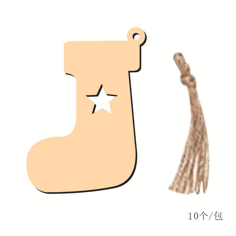 Hand-Painted Wood Slice Christmas Ornaments DIY Wooden Craft for Holiday Decor Rustic Tree Hangings & Festive Home Decoration