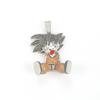 Dragon Ball Goku Pendant Necklace Full Zircon Rhinestone Hip Hop Chain Jewelry Men Women Streetwear Fashion Accessory